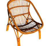 1960s Rattan Armchairs from France