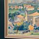 Original Swedish Oil on Canvas – “Bourg St Andeol, France” by Evert H. Duhan – Dated 1947 – Vintage & Framed