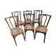 6 chaises cannées Baumann