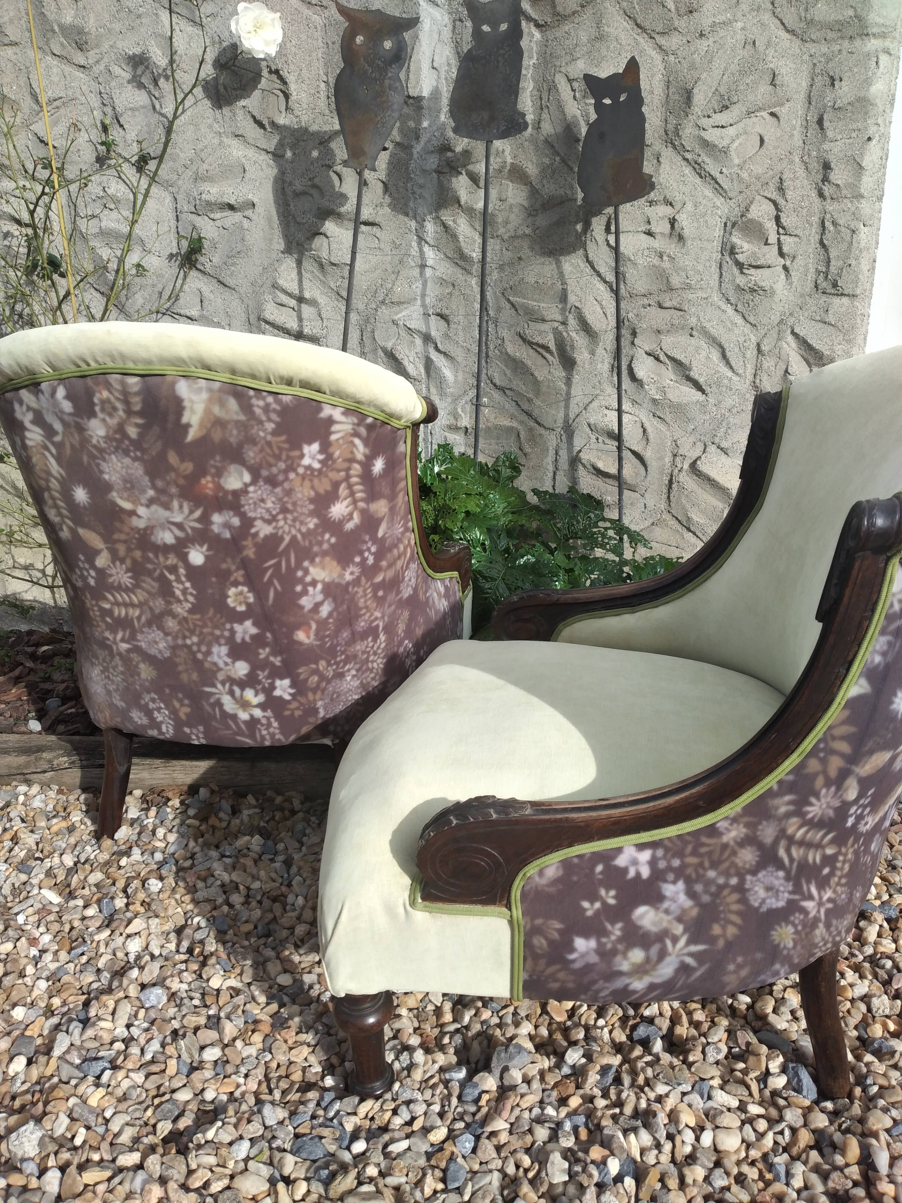 Pair of 19th century armchairs