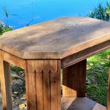 Old French oak side table