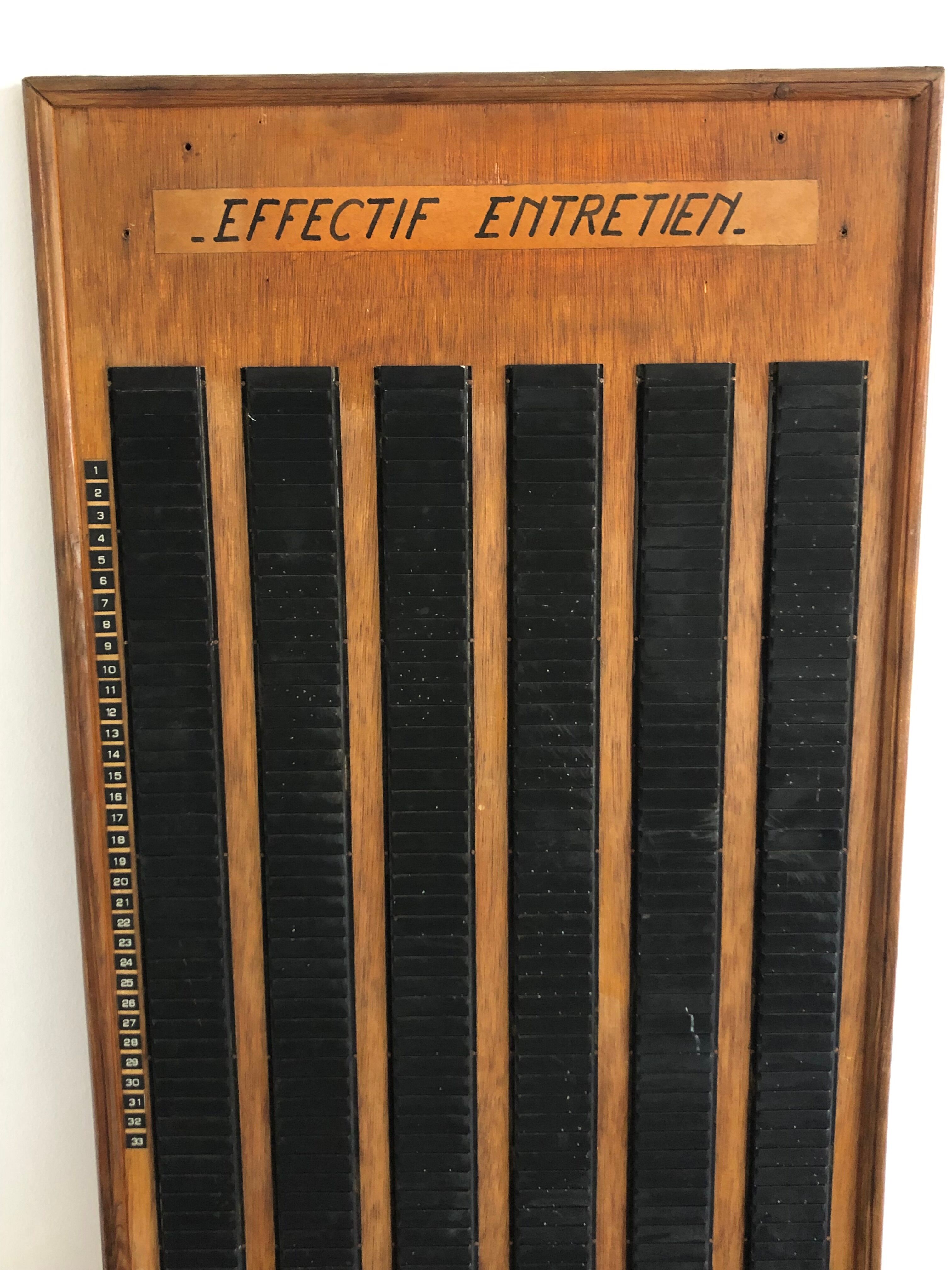 Factory scoreboard, industrial furniture