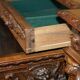 French walnut buffet sideboard, decorated, circa 1850.