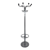 French chrome-plated steel tubular coat rack, 1940s