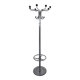 French chrome-plated steel tubular coat rack, 1940s