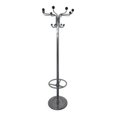 French chrome-plated steel tubular coat rack, 1940s
