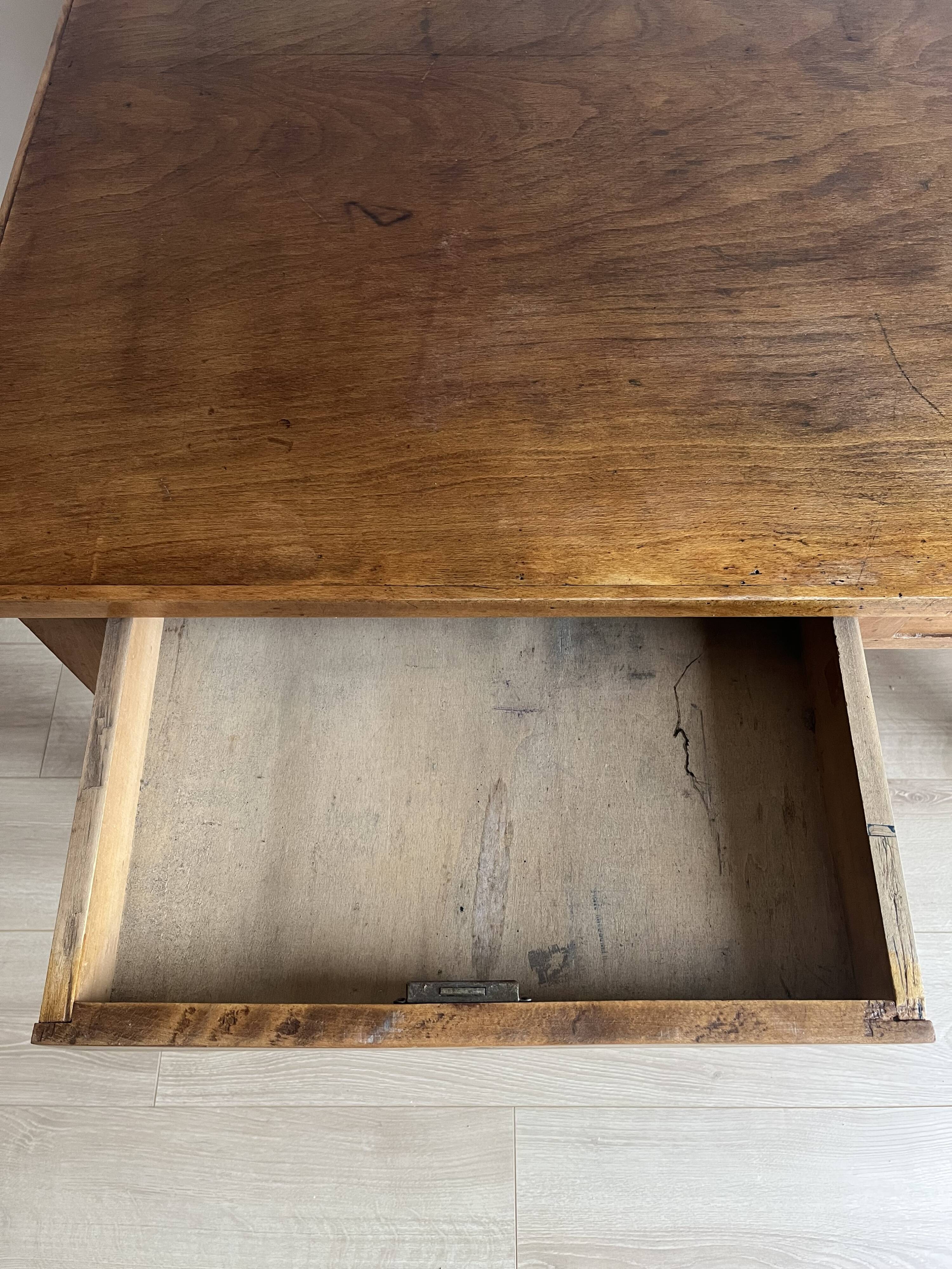 Solid wood desk