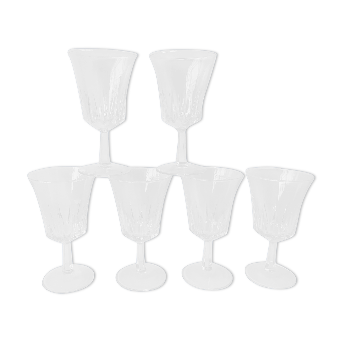 6 verres à pied Selency x Monoprix Croisé Laroche