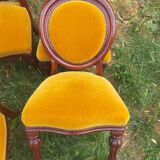 6 mahogany medaillon chairs from Louis Philippe 19th century