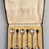 6 Silverplated mocca spoons