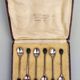 6 Silverplated mocca spoons