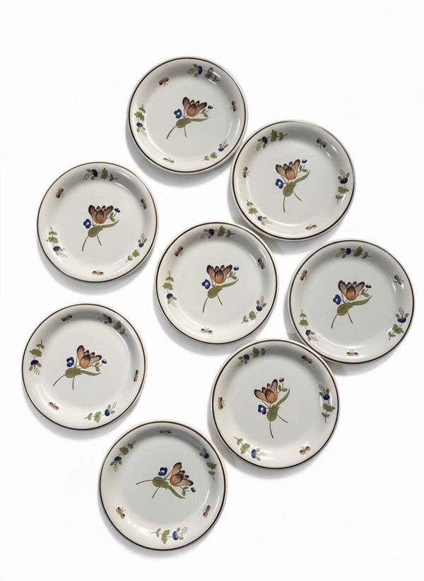 Assiettes plates en faïence St-Clement 1940