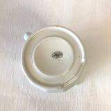 Ensemble Pichet Tasses  Bistrot Apilco ancien blanc liseré jaune et vert