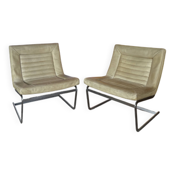 Rare pair of prototype armchairs by Erik Jorgensen.