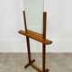 Beveled mirror on oak stand 40s