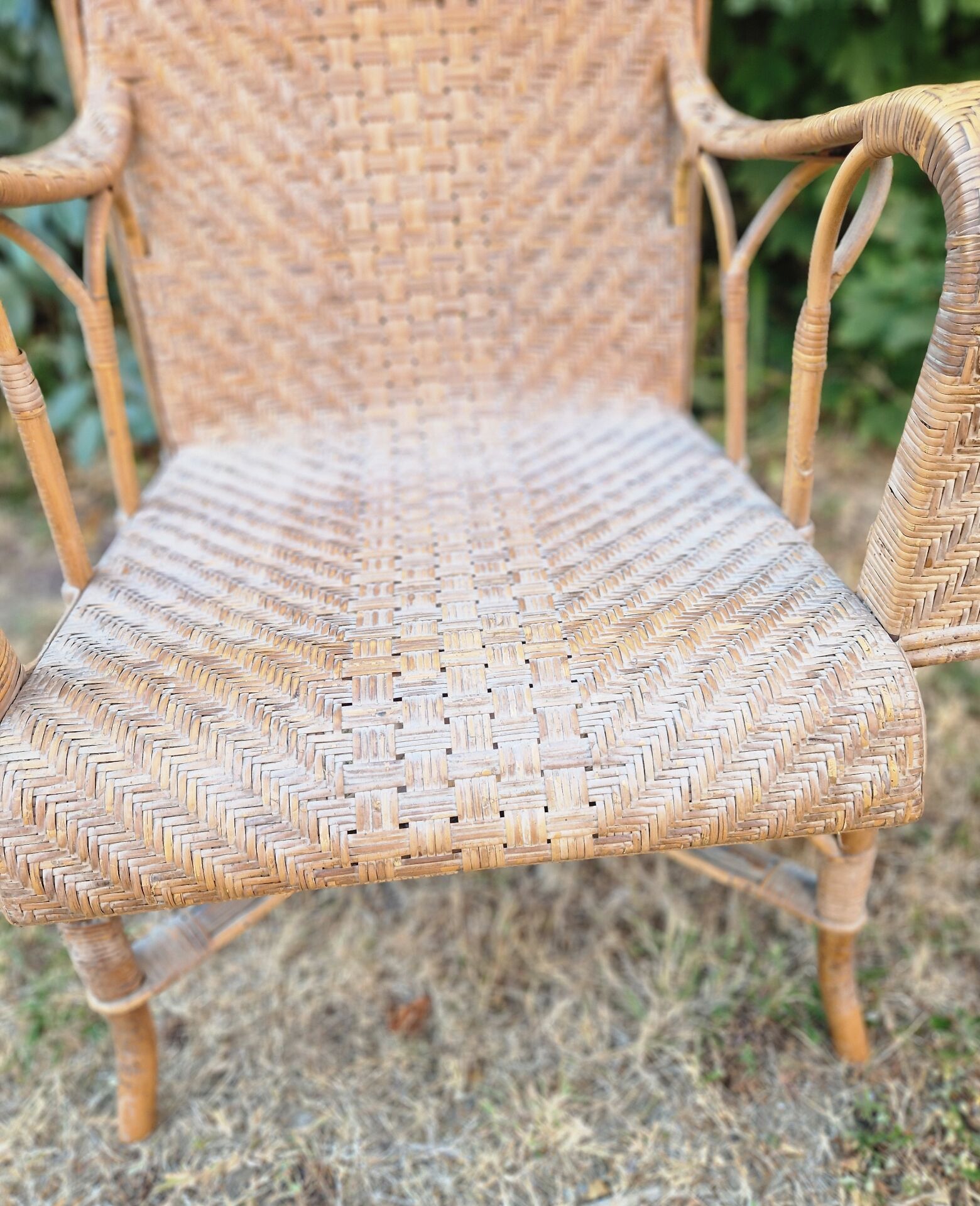 Art Deco Riviera rattan armchair