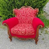 Fauteuil vintage style Louis XVI