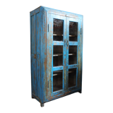 Indian showcase 2 doors and three shelves in mango tree, unique piece