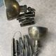 2 accordion scissors wall lights Cheoma in silver metal