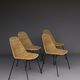 Mid-Century Wicker Chairs by Gian Franco Legler, 1950s. Set of 4