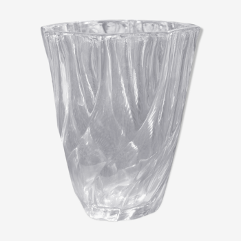 "Spiral" glass vase