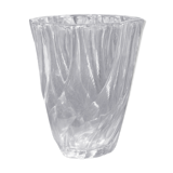 "Spiral" glass vase
