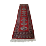 Afghan carpet knotted hand at the end of the 19th century 72x176cm