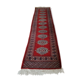 Tapis Afghan noué main fin XIXe 72x176cm