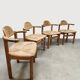 Vintage Rainer Daumiller papercord dining chairs Hirtshals Savværk