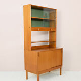 Swedish bookcase with display case