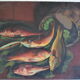 Charles floutard ( 1926 2006 ) still life with fish hst 61 x 50 cm