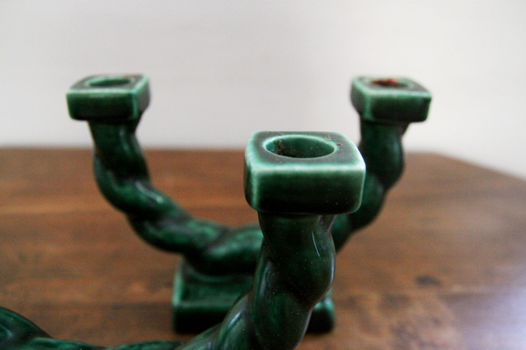 Pair of vintage lonchamp candlesticks