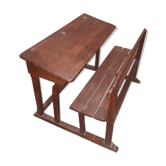 2 seater wooden school desk