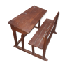 2 seater wooden school desk