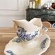 Blue iron earth gravy boat