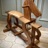 Old wooden rocking horse