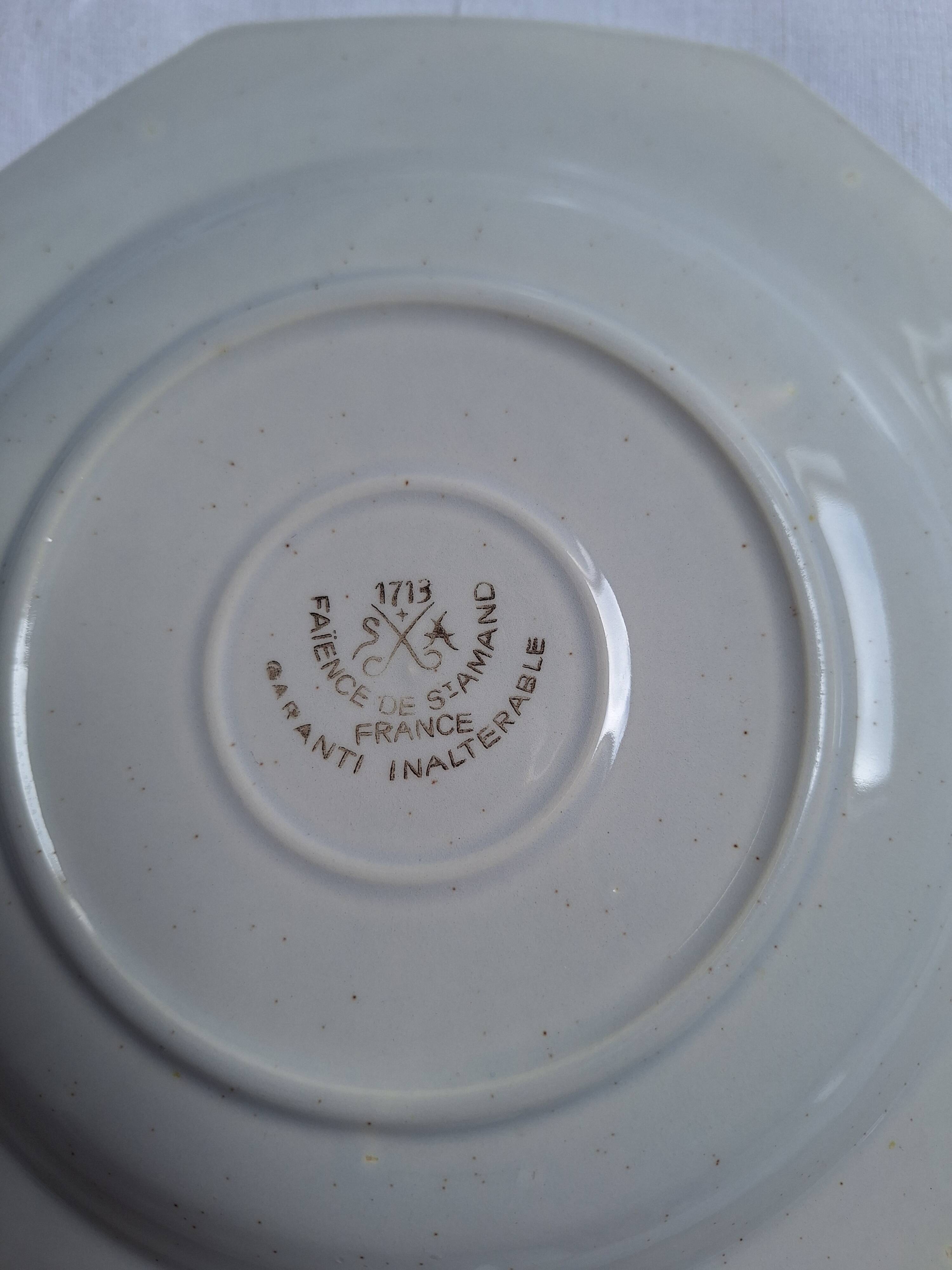 Vintage deep plates St Amand, Digoin, Sarreguemines