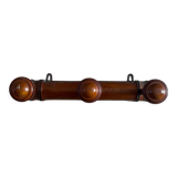 Coat rack hook wood