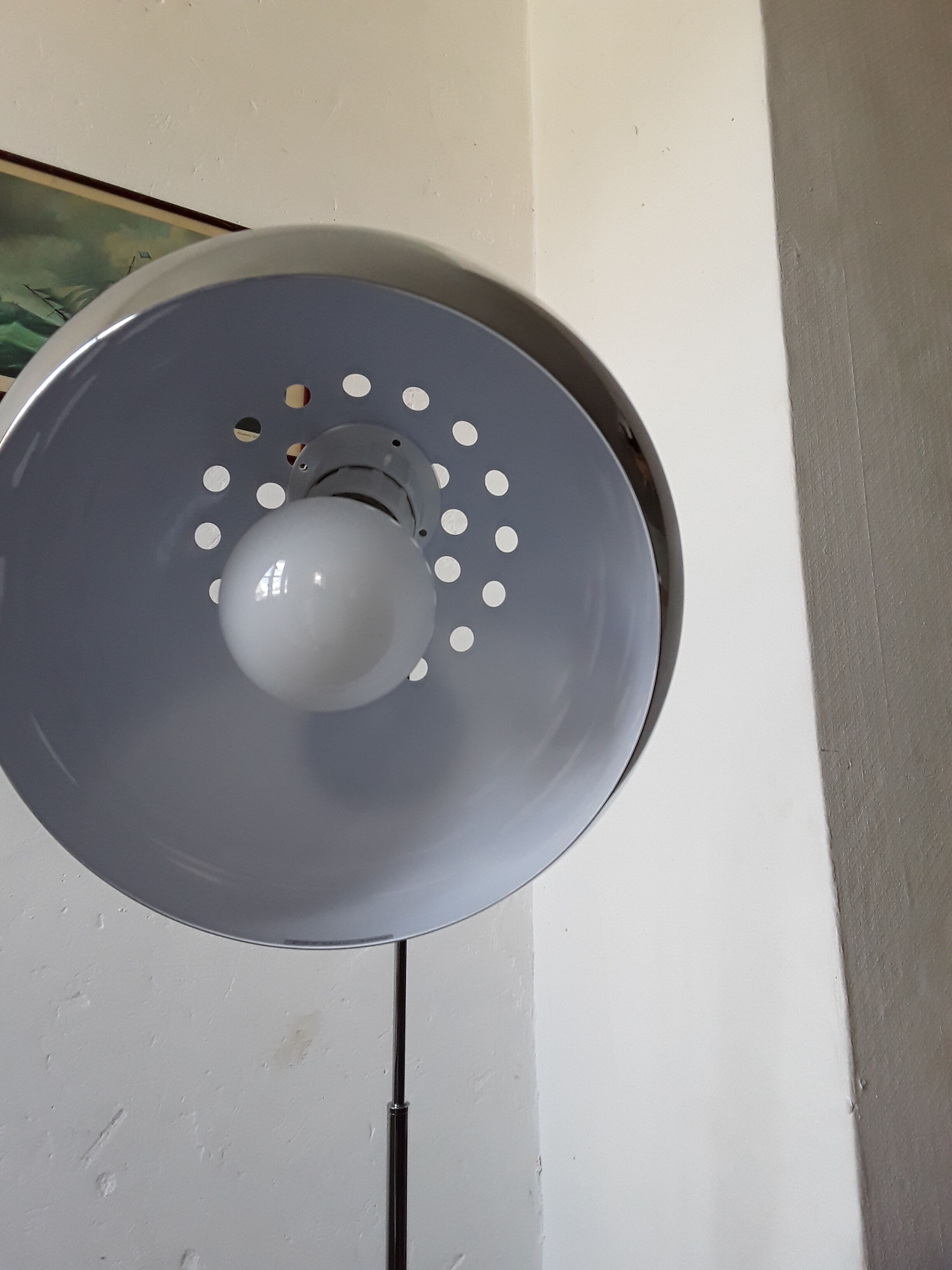 Vintage chrome lamppost