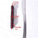 Set of six african cutlery holders carved in blackened wood