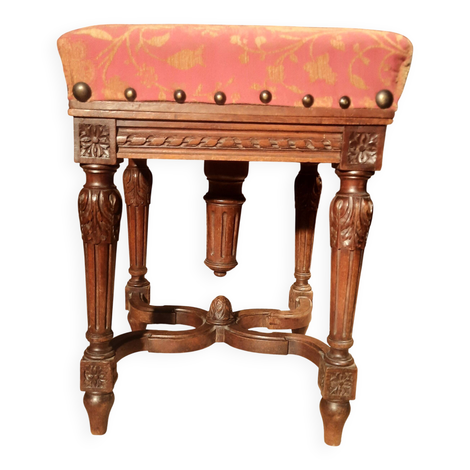Square piano stool in the Louis XVI style