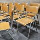 Lot of 18 vintage stackable bistro chairs 1970