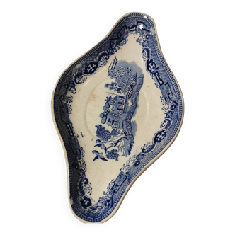 Ancien Ramequin Soucoupe en Faïence Décor Japonisant WILLOW
PATTERN Estampillé