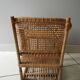 vintage rattan bamboo baby doll chair