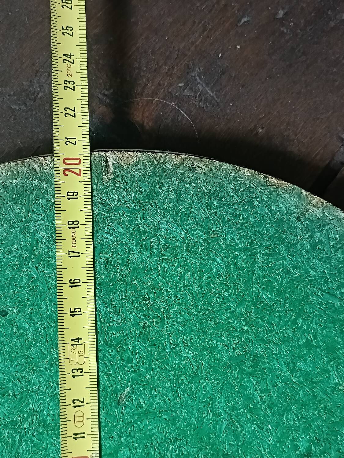 Antique mirror, oval with brass crest