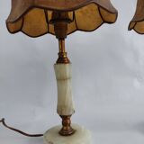 Paire de lampes en marbre