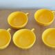 Service 5 tasses et soucoupes jaunes