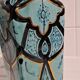 Vase bleu et or Azouz Kharraz Tunisie