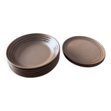 Set of 6 deep plates