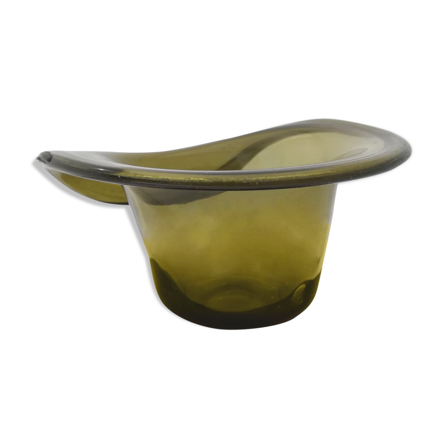 Empty blown glass pocket